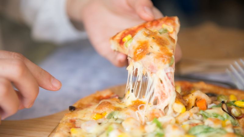 Four Cheese pizza with premium blends at Pizza luce Duluth MN